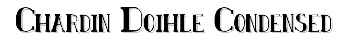 Chardin Doihle Condensed font